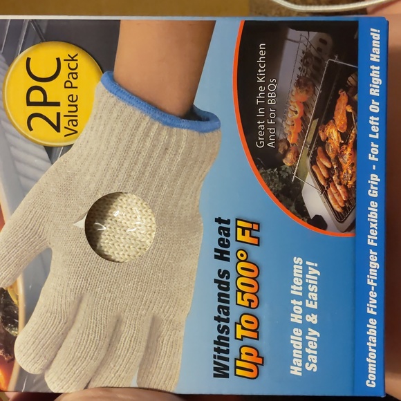 Tuff Glove Pro Heat Protective Gloves 2 Pc Value Pack in Beige OSFA - Picture 7 of 8